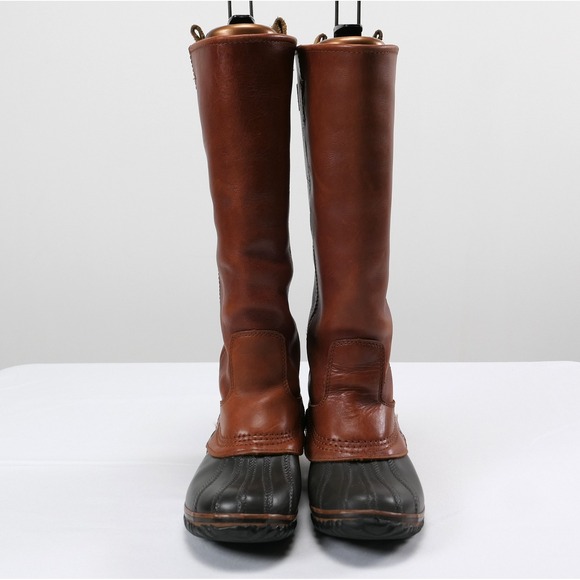 Sorel Leather Slimpack Equestrian Riding Boots Women's sz 6 Cinnamon 15" Tall - Picture 5 of 15